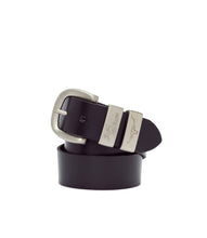 Load image into Gallery viewer, R.M.Williams Drover Belt - Black – Brushed Nickel