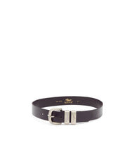 Load image into Gallery viewer, R.M.Williams Drover Belt - Black – Brushed Nickel