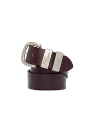 Load image into Gallery viewer, R.M.Williams Drover Belt - Chestnut – Brushed Nickel