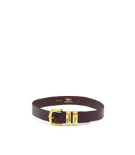 Load image into Gallery viewer, R.M.Williams Drover Belt - Chestnut – High Polish Brass
