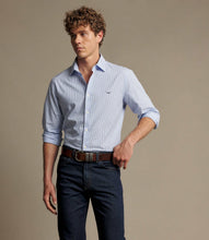Load image into Gallery viewer, R.M.Williams Sommers Poplin Stripe Shirt - White Blue