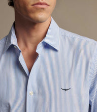 Load image into Gallery viewer, R.M.Williams Sommers Poplin Stripe Shirt - White Blue