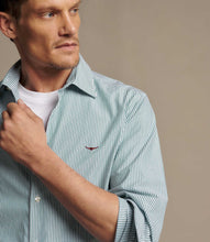 Load image into Gallery viewer, R.M.Williams Sommers Poplin Stripe Shirt - Pine