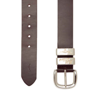 Load image into Gallery viewer, R.M.Williams Drover Belt - Chestnut – Polished Nickel
