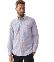 Load image into Gallery viewer, R.M.Williams Collins Shirt - Navy/Burgundy/White
