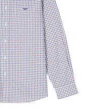 Load image into Gallery viewer, R.M.Williams Collins Shirt - Navy/Burgundy/White
