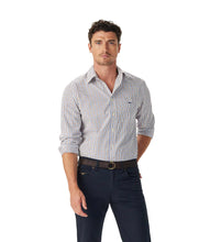 Load image into Gallery viewer, R.M.Williams Newland Poplin Check Shirt - Burgundy
