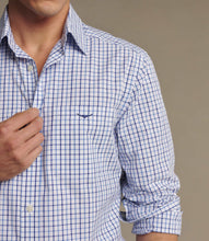 Load image into Gallery viewer, R.M.Williams Newland Poplin Check Shirt - Navy

