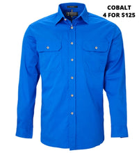 Load image into Gallery viewer, MENS - PILBARA OPEN FRONT WORKSHIRT
