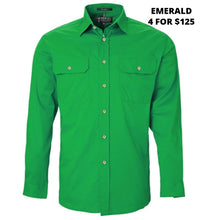 Load image into Gallery viewer, MENS - PILBARA OPEN FRONT WORKSHIRT
